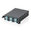MPO cassette, multimode OM3, LC/DX, LC naar MPO, voor 4 cassettevelden