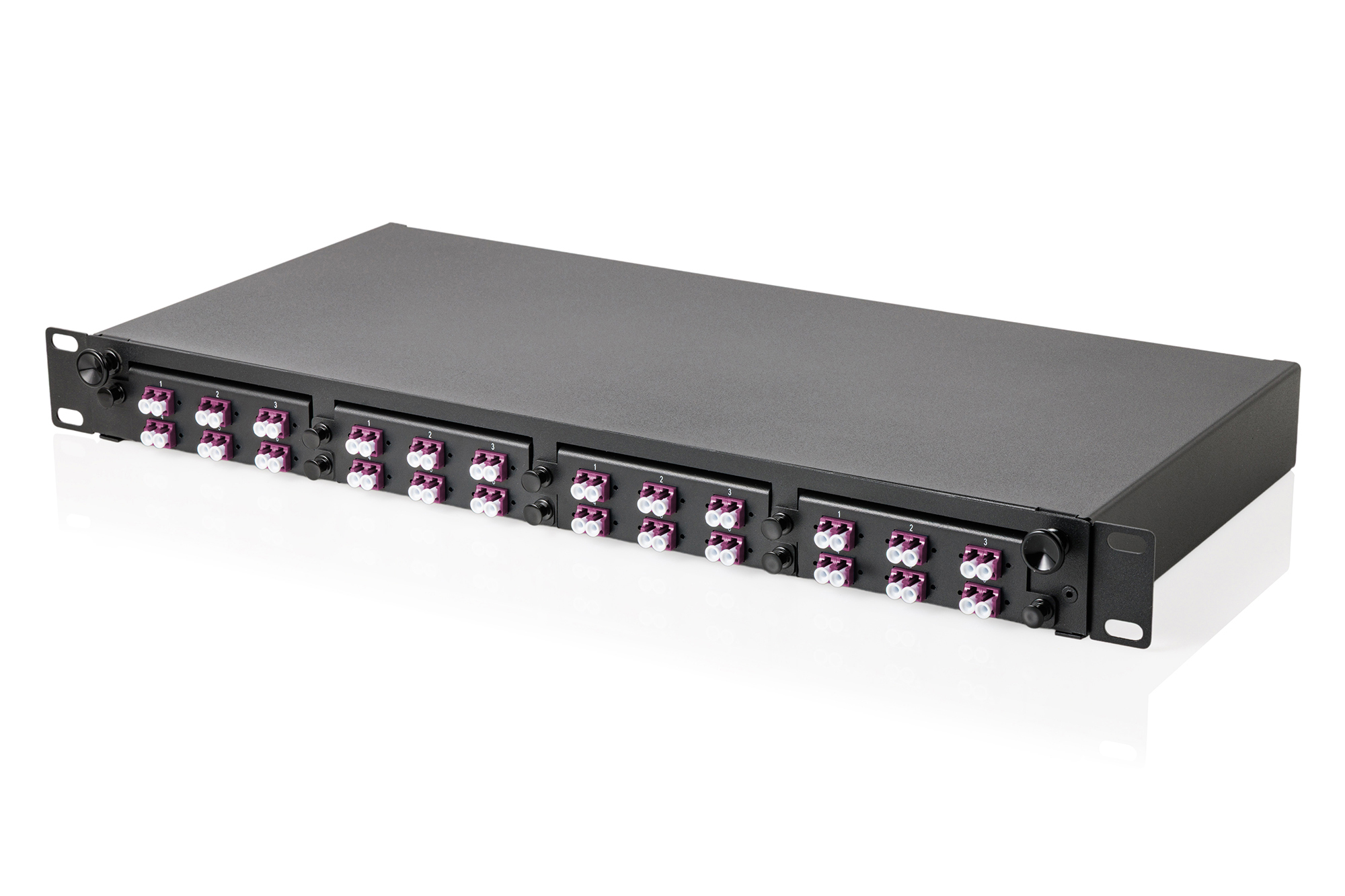 MPO cassette, multimode OM4, LC/DX, LC naar MPO, voor 4 cassettevelden - Afbeelding 5