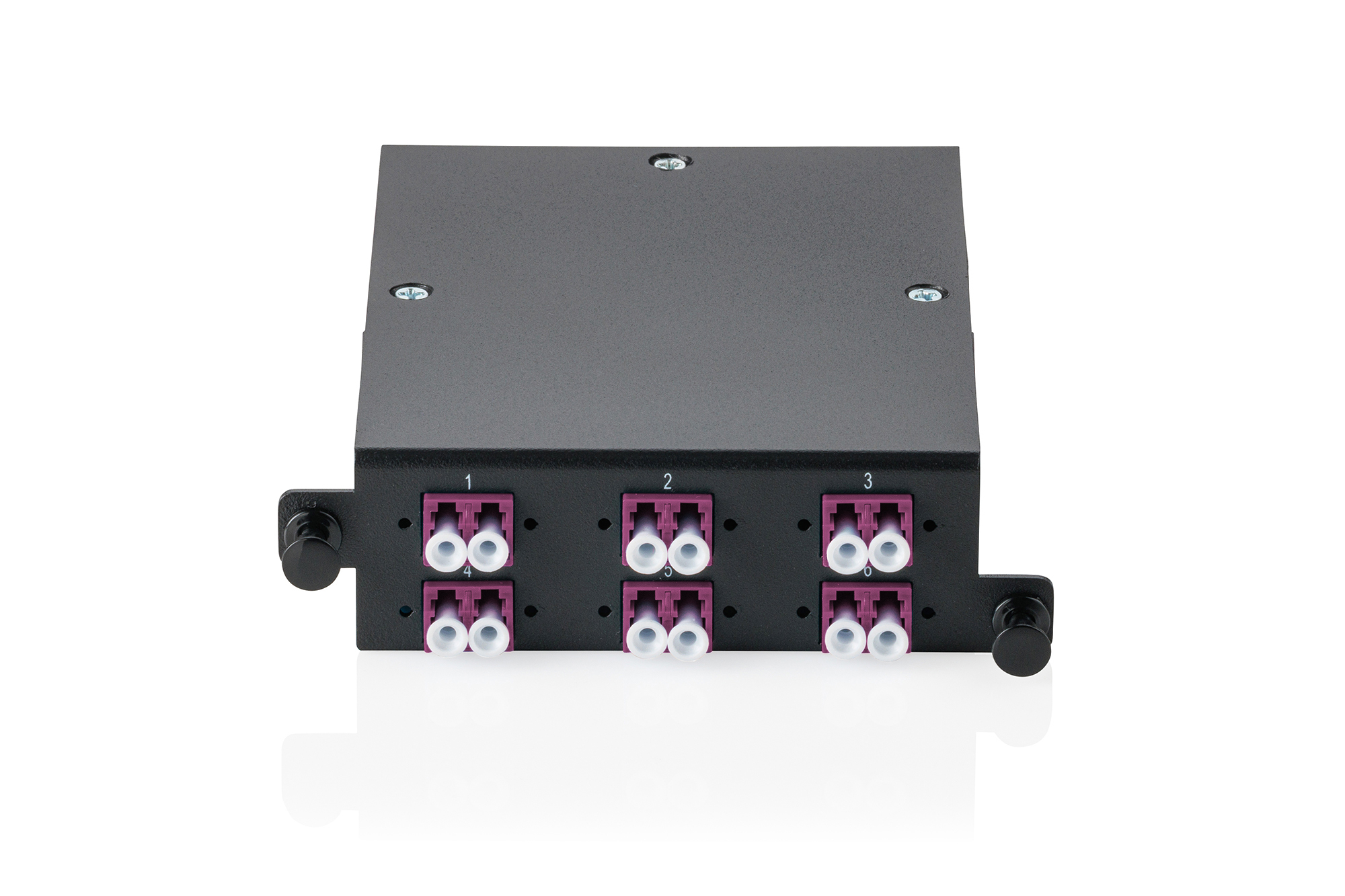 MPO cassette, multimode OM4, LC/DX, LC naar MPO, voor 4 cassettevelden - Afbeelding 3