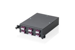 MPO cassette, multimode OM4, LC/DX, LC naar MPO, voor 4 cassettevelden