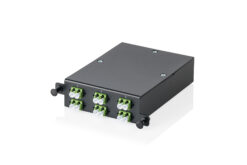 MPO cassette, singlemode OS2, LC/APC DX, LC/APC naar MPO, voor 4 cassettevelden