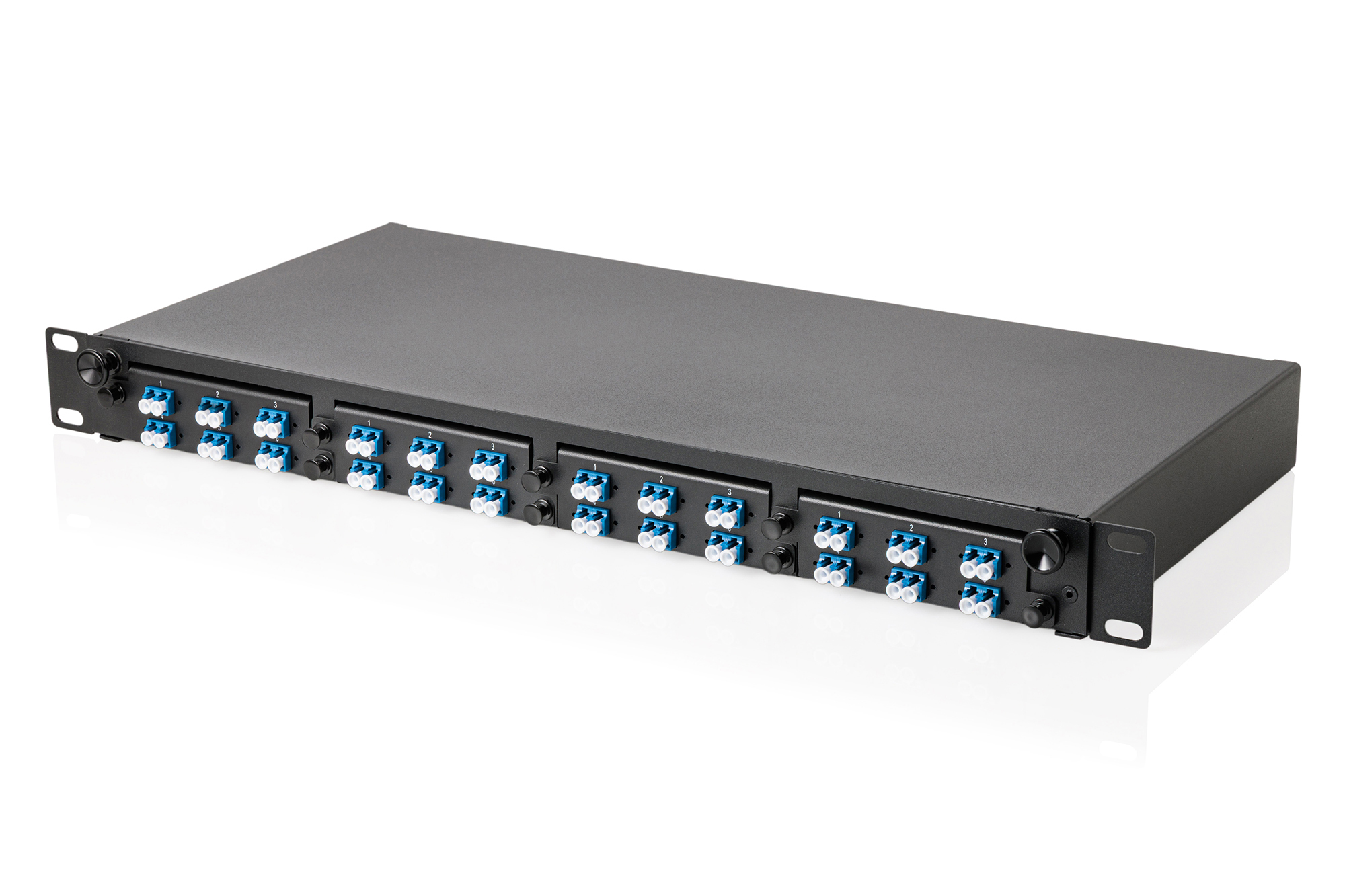 MPO cassette, singlemode OS2, LC/DX, LC naar MPO, voor 4 cassettevelden - Afbeelding 5