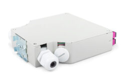 Glasvezel top-hat railbox, MM-OM4, gemonteerd, met SC-adapter en pigtail - Afbeelding 4