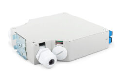 Glasvezel top-hat railbox, OS2, uitgerust, met SC-adapter en pigtail - Afbeelding 4