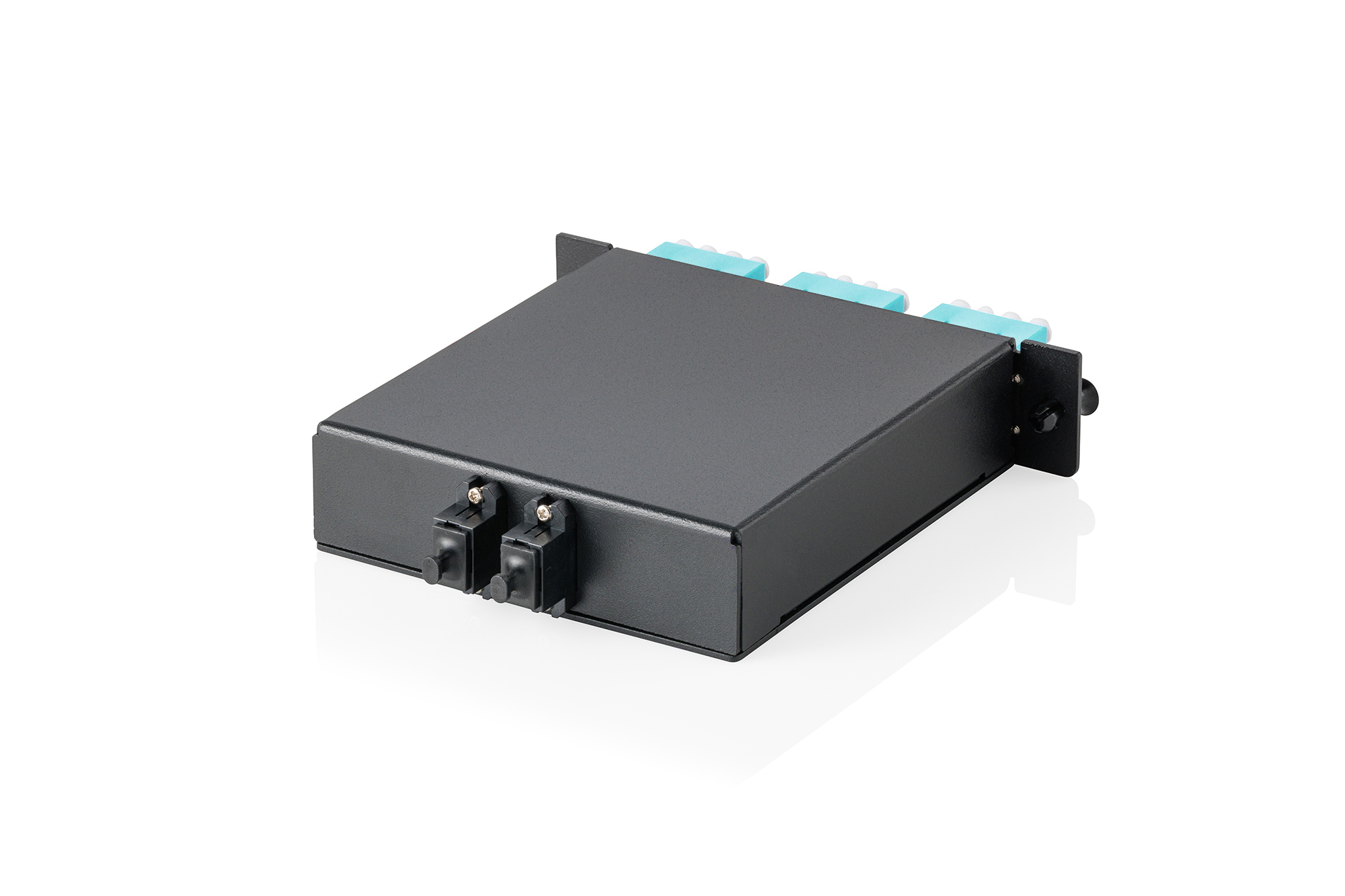 MPO cassette, multimode OM3, LC/Quad, LC naar MPO, voor 3 cassettevelden - Afbeelding 2