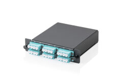 MPO cassette, multimode OM3, LC/Quad, LC naar MPO, voor 3 cassettevelden