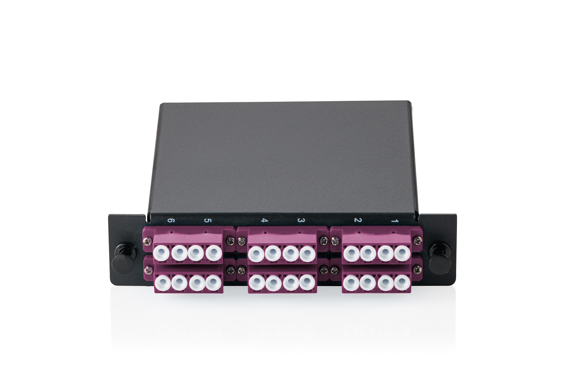 MPO cassette, multimode OM4, LC/Quad, LC naar MPO, voor 3 cassettevelden - Afbeelding 4