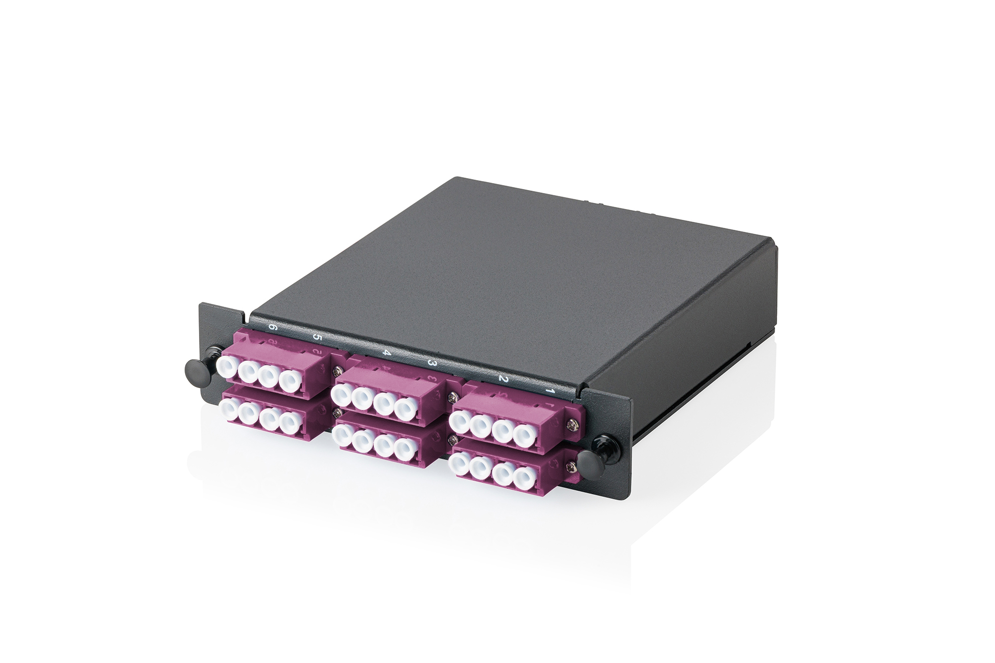 MPO cassette, multimode OM4, LC/Quad, LC naar MPO, voor 3 cassettevelden
