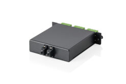 Alternative view of MPO cassette, singlemode OS2, LC/APC Quad, LC/APC naar MPO, voor 3 cassettevelden