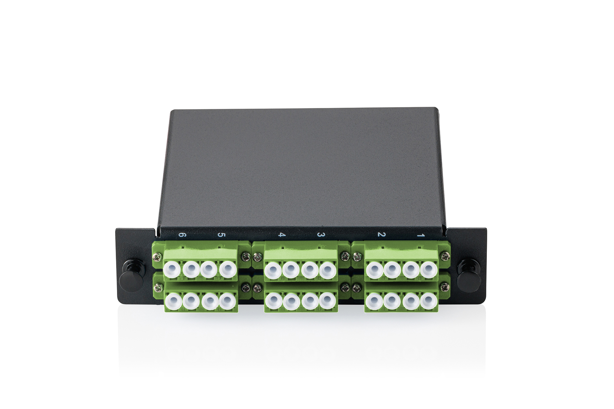 MPO cassette, singlemode OS2, LC/APC Quad, LC/APC naar MPO, voor 3 cassettevelden - Afbeelding 4