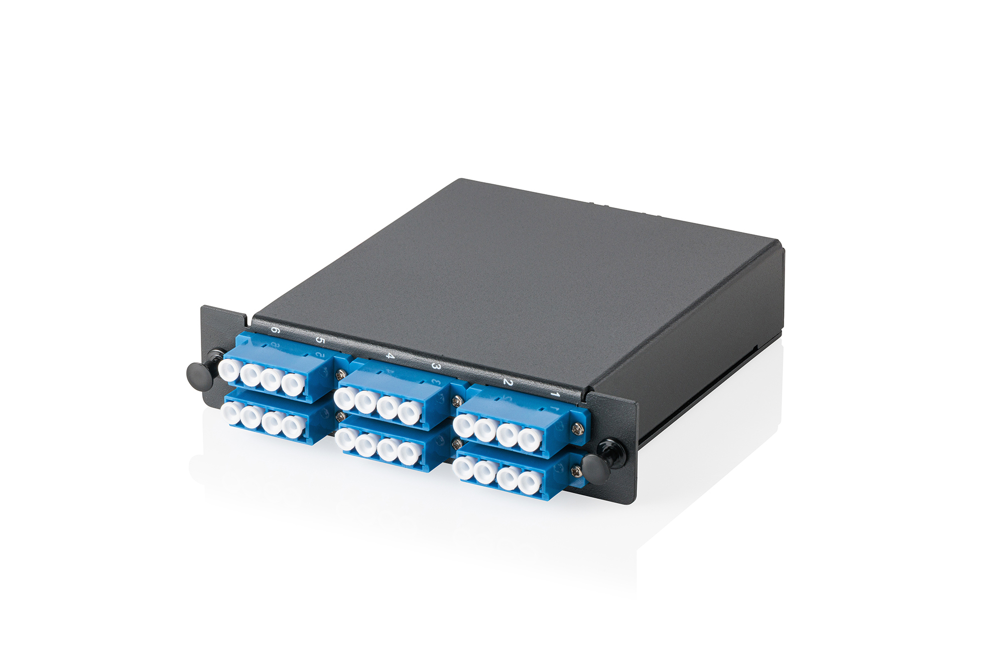 MPO cassette, singlemode OS2, LC/Quad, LC naar MPO, voor 3 cassettevelden