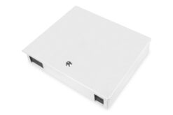 Glasvezelbehuizing voor wandmontage, single-mode, gemonteerd, 24 x LC DX-adapter en pigtail