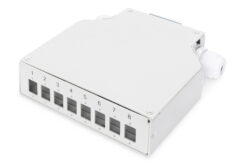 DIN-rails splitterbox voor 8LC/DX koppelingen