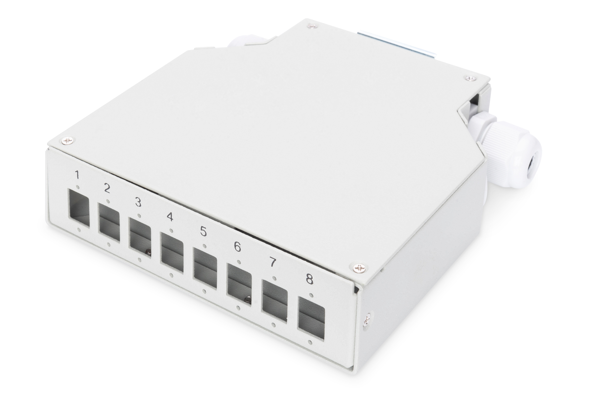 DIN-rails splitterbox voor 8LC/DX koppelingen
