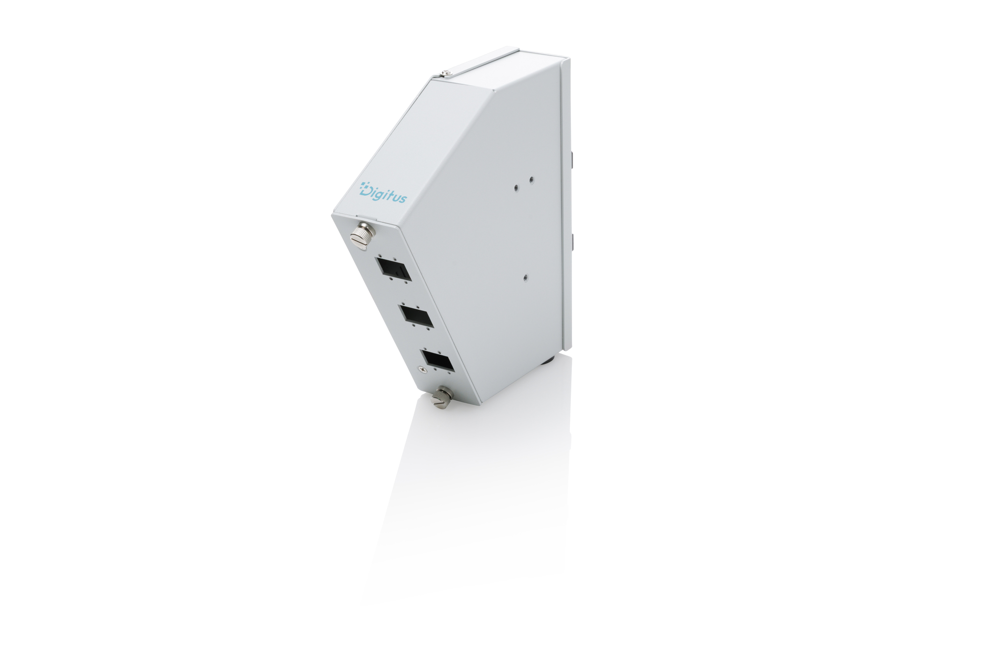 Glasvezelverdeelstuk voor DIN-rail, haaks, 6 SC SX/LC DX, grijs