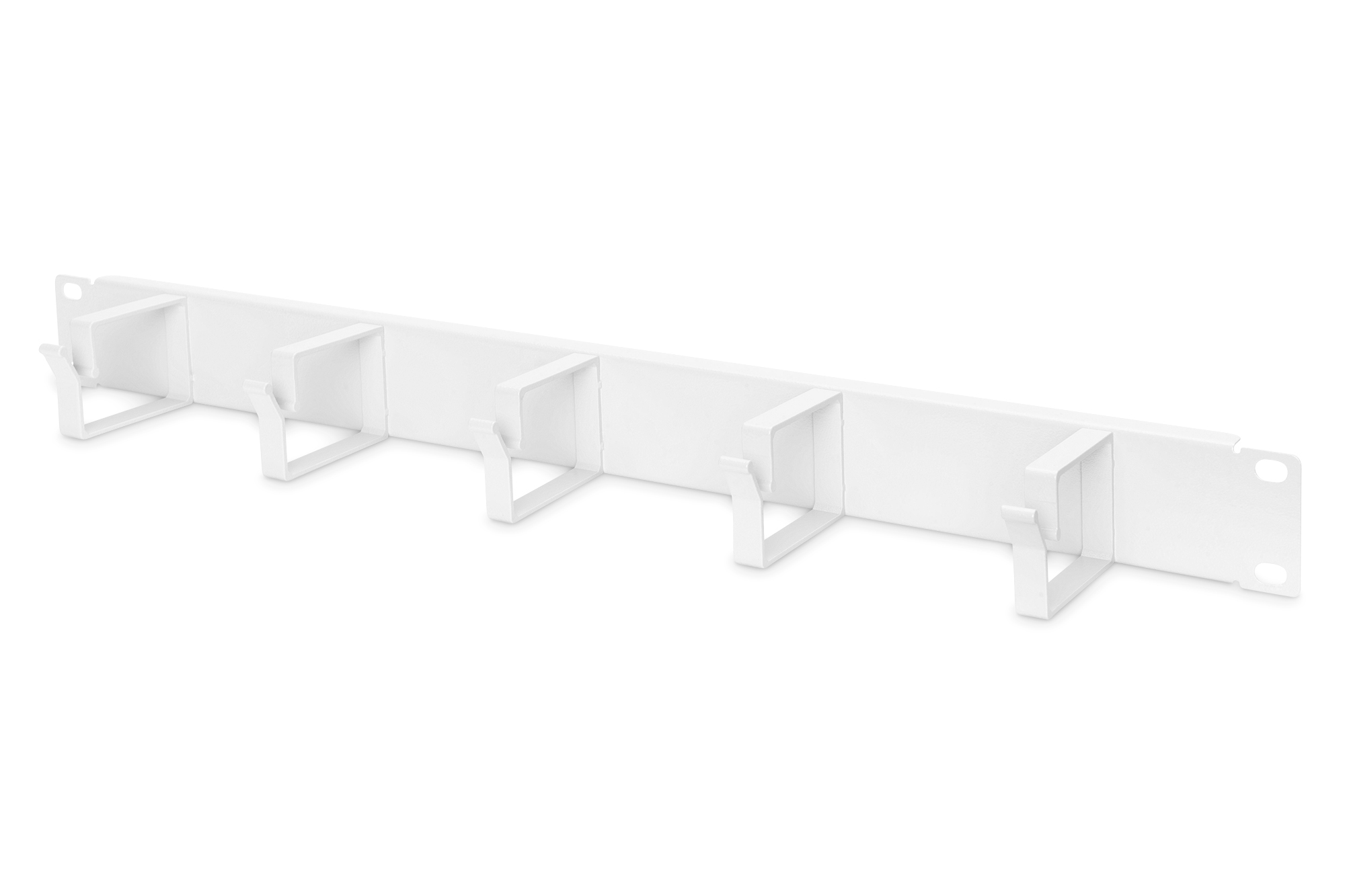 Kabelgeleidingspaneel met kabelgeleidingsbeugels voor 19" (483 mm) kasten, 1U