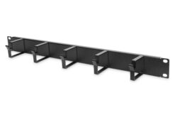 Kabelgeleidingspaneel met kabelgeleidingsbeugels voor 19" (483 mm) kasten, 1U