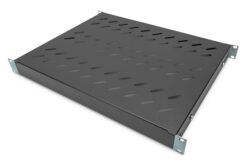 Legbord met variabele bevestigingsrails voor vaste inbouw in 483 mm (19") kasten