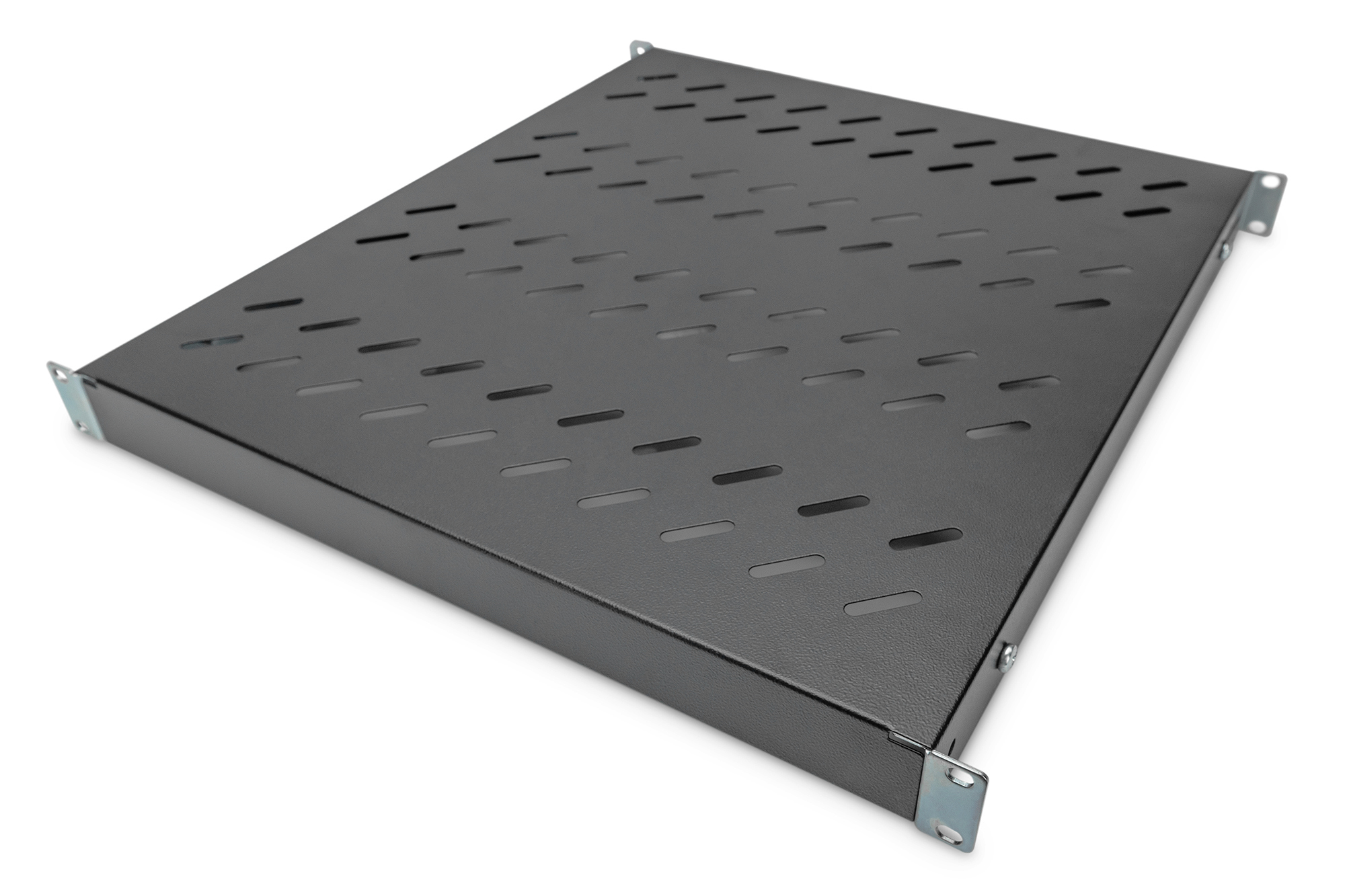 Legbord met variabele bevestigingsrails voor vaste inbouw in 483 mm (19") kasten