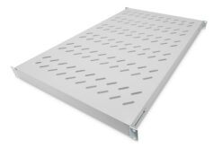 Legbord met variabele bevestigingsrails voor vaste inbouw in 483 mm (19") kasten