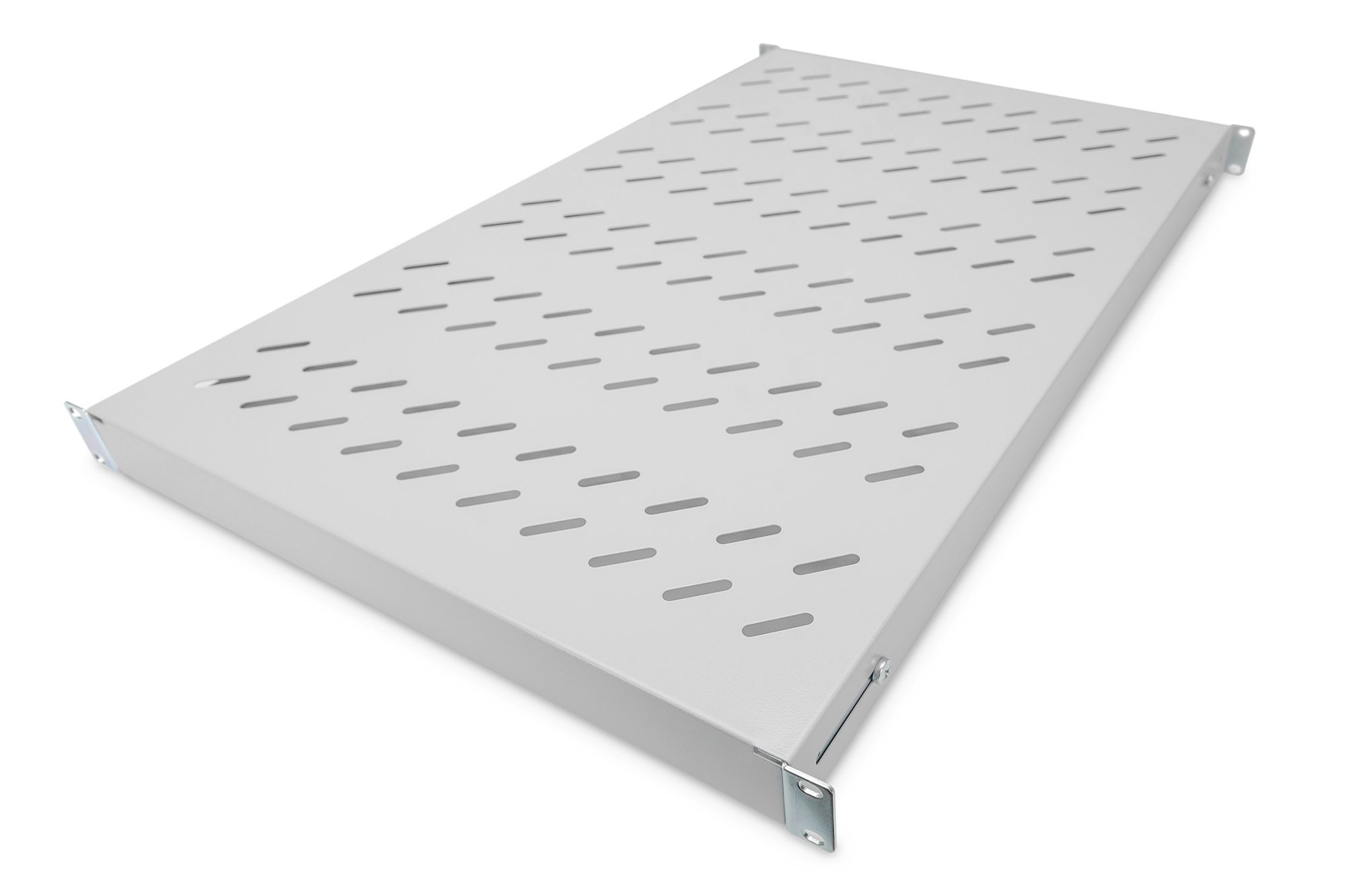 Legbord met variabele bevestigingsrails voor vaste inbouw in 483 mm (19") kasten