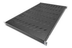 Legbord met variabele bevestigingsrails voor vaste inbouw in 483 mm (19") kasten