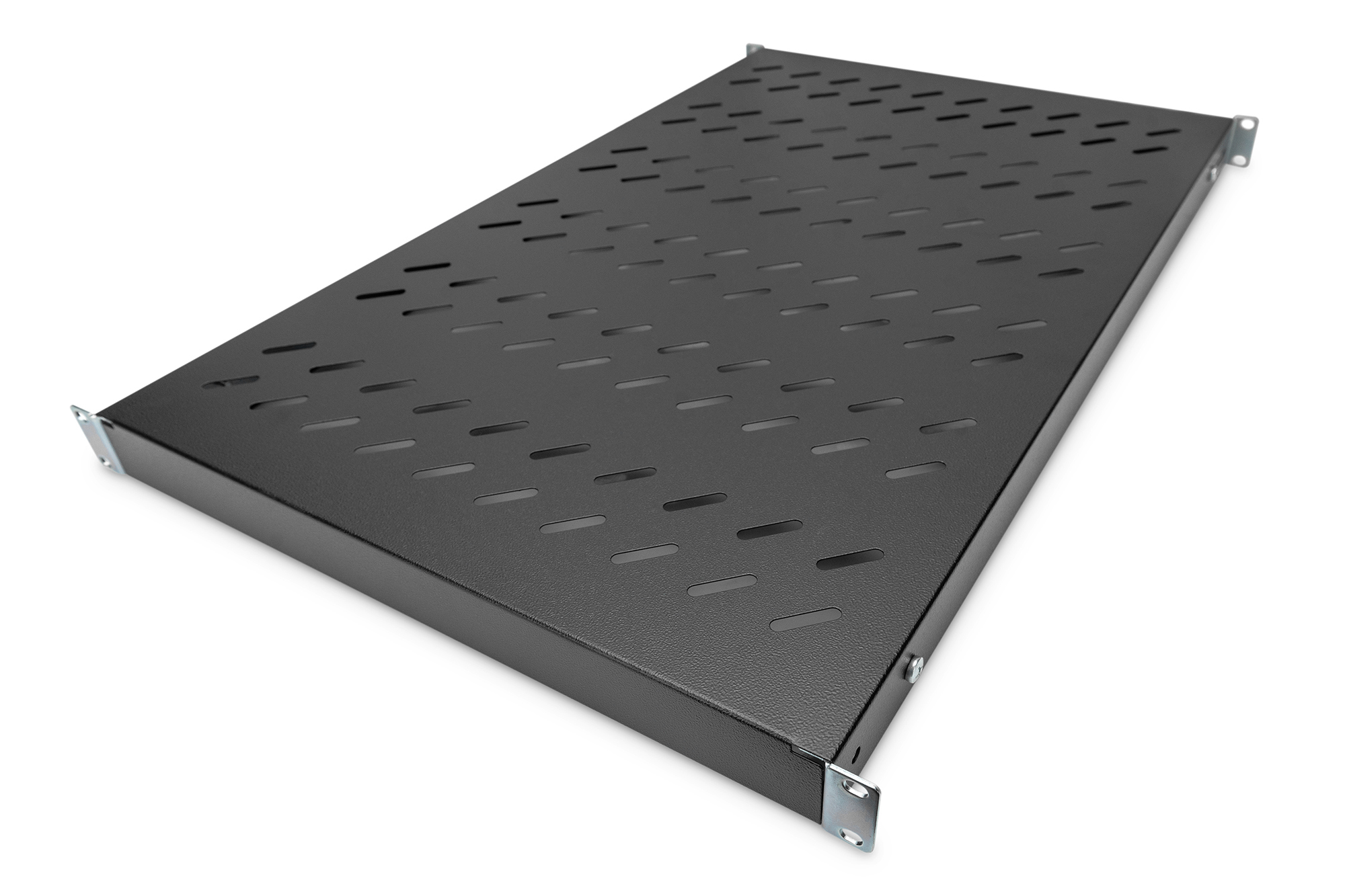 Legbord met variabele bevestigingsrails voor vaste inbouw in 483 mm (19") kasten
