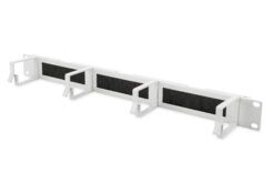 Kabelmanagementpaneel met borstelstrips voor 19" (483 mm) kasten, 1U
