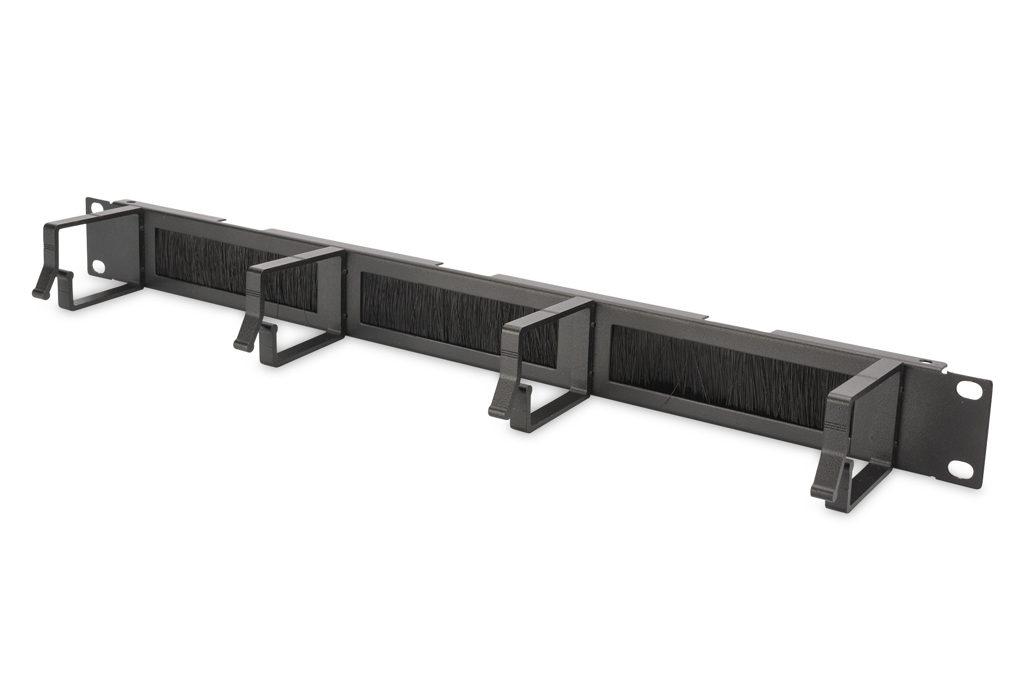 Kabelmanagementpaneel met borstelstrips voor 19" (483 mm) kasten, 1U