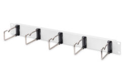 Kabelmanagementpaneel met stalen beugels voor 19" kasten van 482,6 mm, 1U