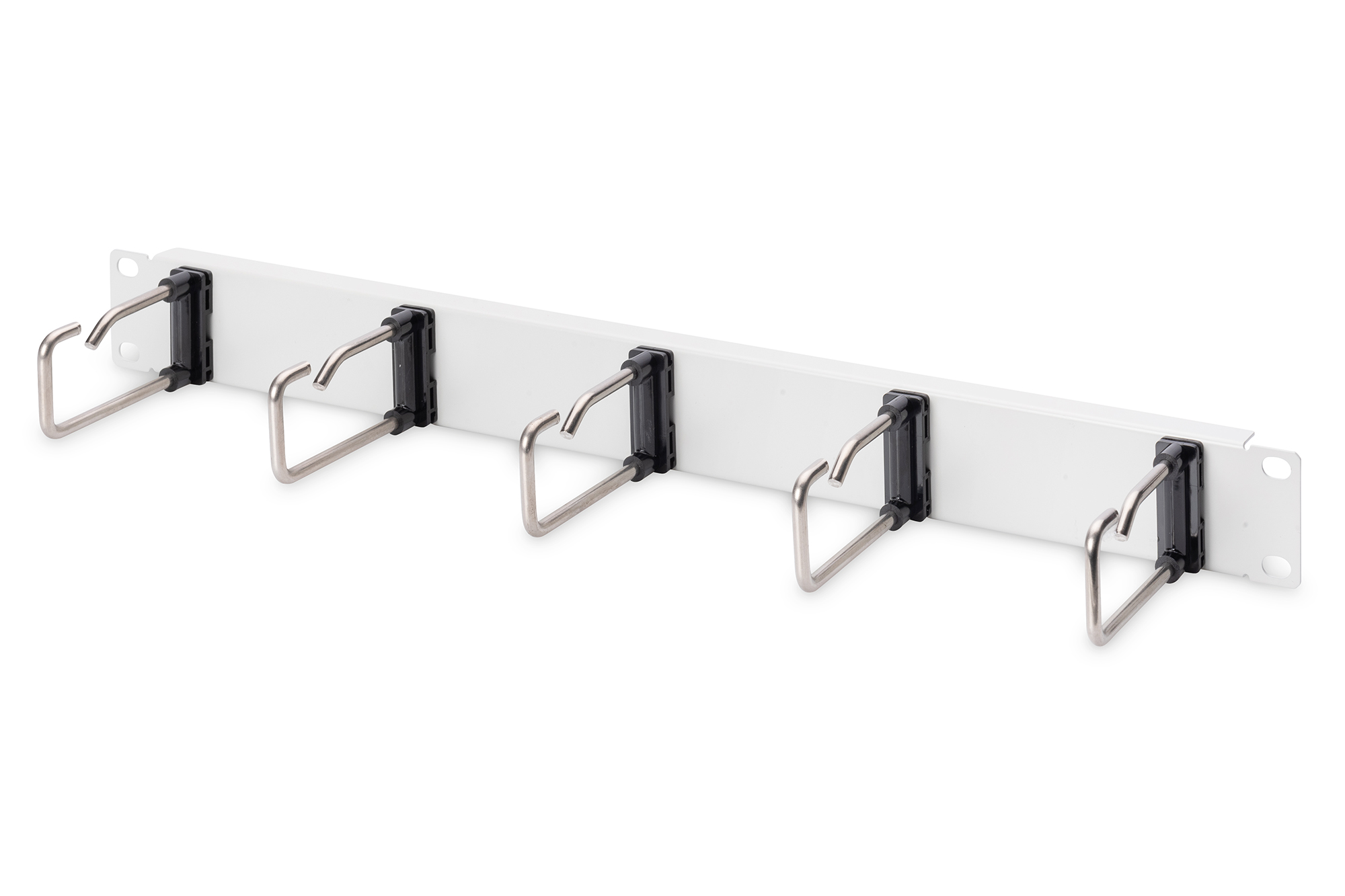 Kabelmanagementpaneel met stalen beugels voor 19" kasten van 482,6 mm, 1U