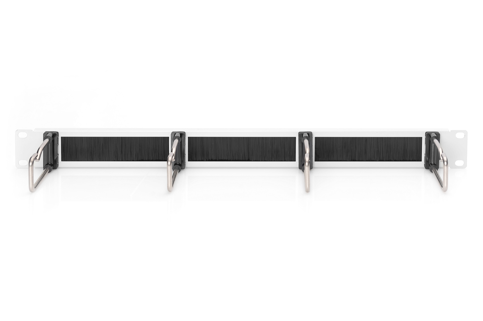 Kabelmanagementpaneel met stalen beugels en borstelstrip voor 19" (482,6 mm) kasten, 1U - Afbeelding 4