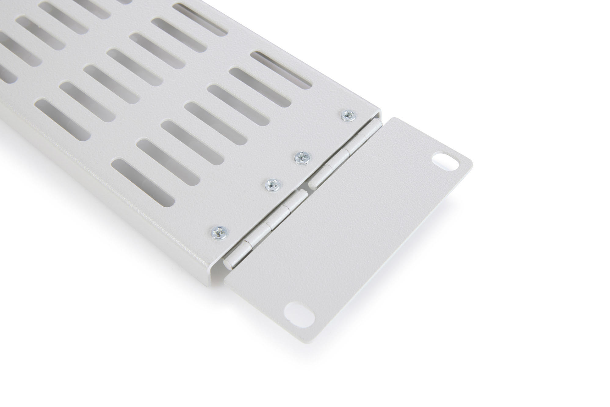Blind deksel met ventilatierooster en scharnier voor 19" (482,6 mm) kasten - Afbeelding 2