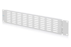 Blind deksel met ventilatierooster en scharnier voor 19" (482,6 mm) kasten