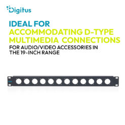 1U rekpaneel voor 12 x D-Type modules - Afbeelding 6