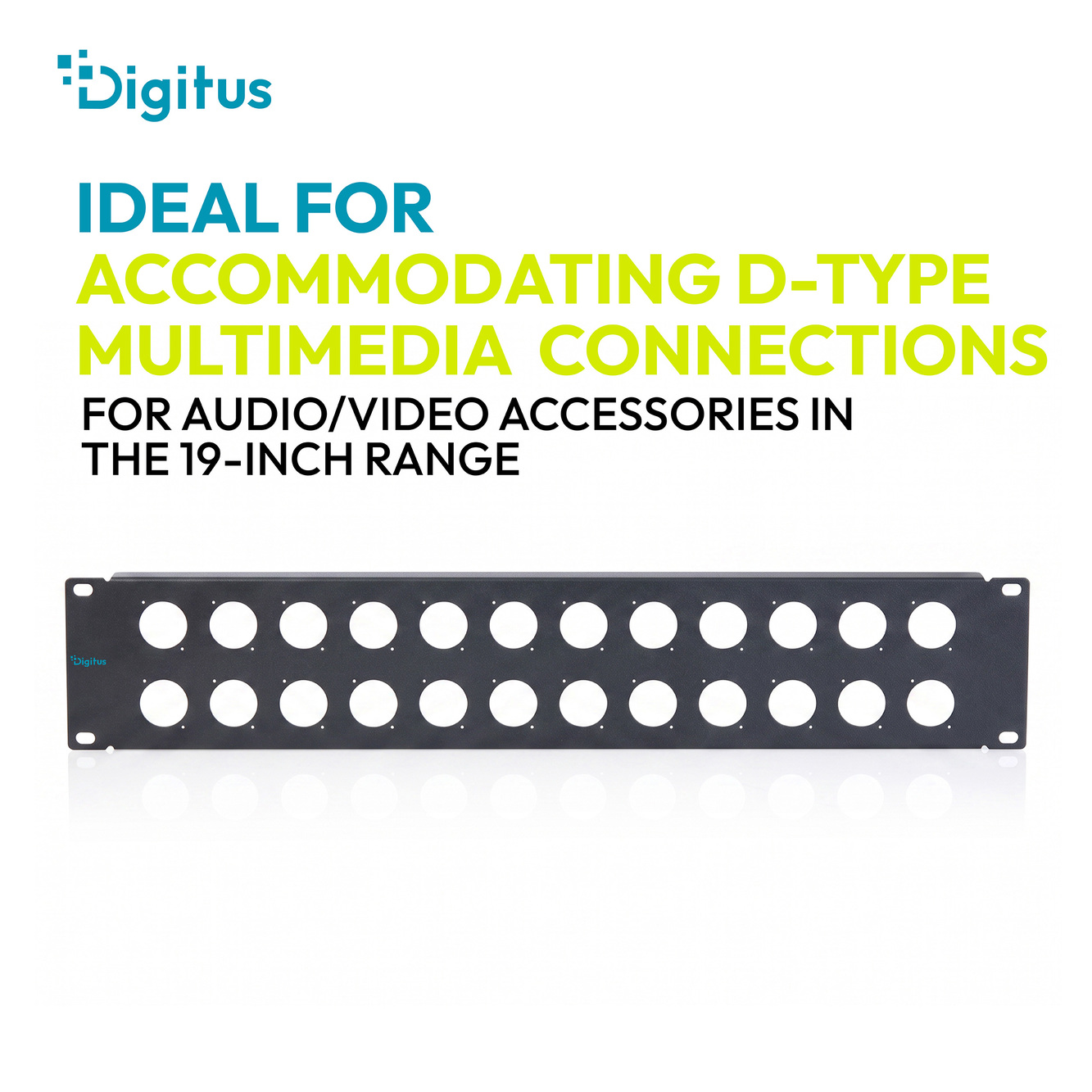 2U rekpaneel voor 24 x D-Type modules - Afbeelding 4