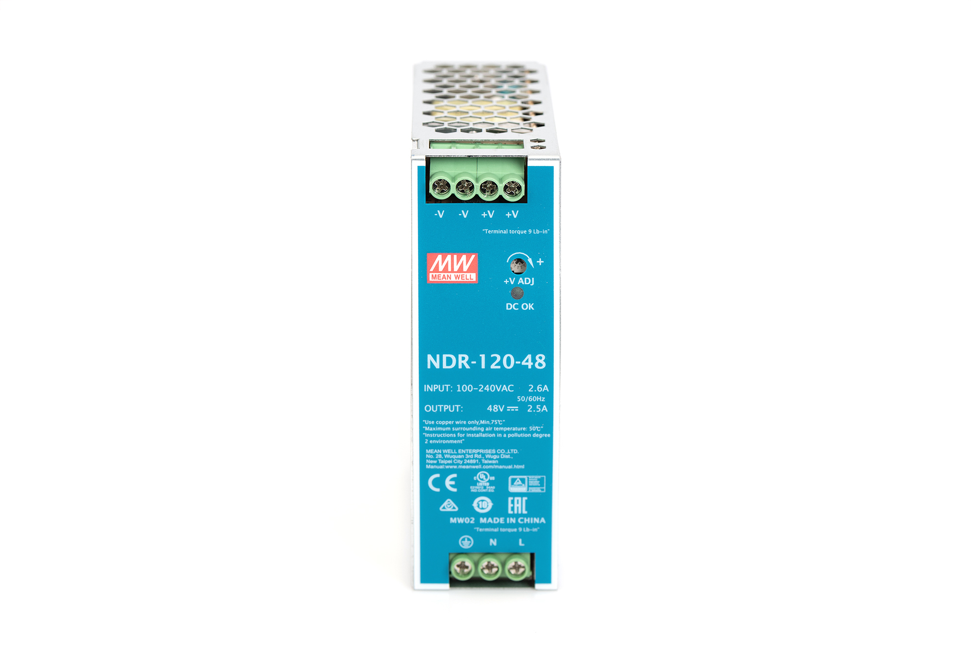 Industriële netadapter, 48 V DC, 120 W - Afbeelding 3