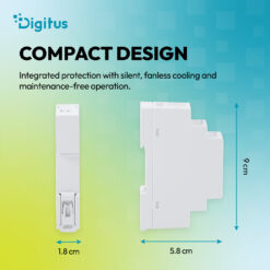 5V / 2.4A / 12W Step-Shape DIN-Rail Voeding (Ultra-Slim, Klasse II) - Afbeelding 6
