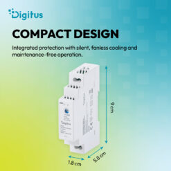 12V / 1,25A / 15W Step-Shape DIN-Rail Voeding (Ultra-Slim, Klasse II) - Afbeelding 6