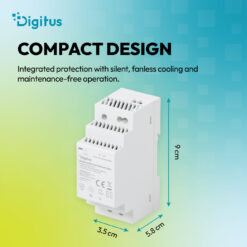 24V / 1,5A / 36W Step-Shape DIN-Rail voedingseenheid (Slim, Klasse II) - Afbeelding 6