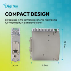 Industriële voeding, 24 V DC, 5 A, 120 W, AC-DC, metalen behuizing, voor montage op DIN-rail - Afbeelding 6