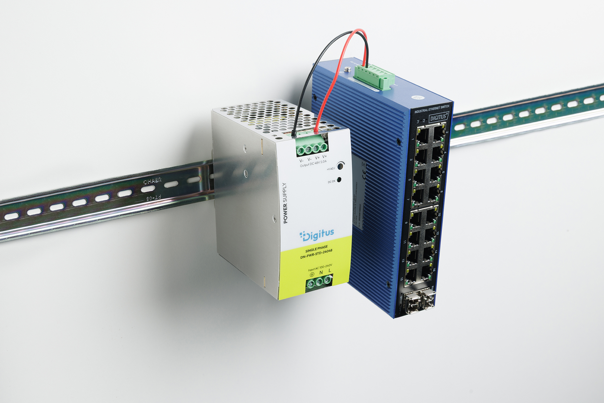 Industriële voeding, 48 V DC, 5 A, 240 W, AC-DC, metalen behuizing, voor montage op DIN-rail - Afbeelding 5