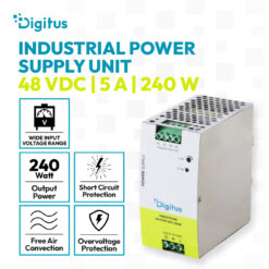 Industriële voeding, 48 V DC, 5 A, 240 W, AC-DC, metalen behuizing, voor montage op DIN-rail - Afbeelding 8