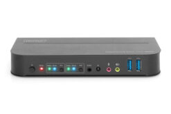 KVM-switch, 2-poorts, 4K60Hz, 2 x DP in, 1 x DP/HDMI uit - Afbeelding 4