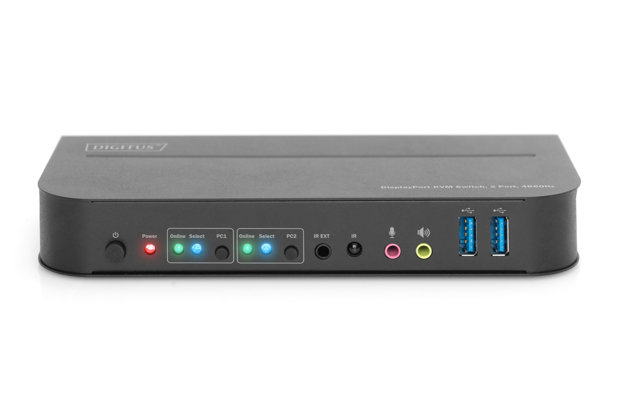 KVM-switch, 2-poorts, 4K60Hz, 2 x DP in, 1 x DP/HDMI uit - Afbeelding 4