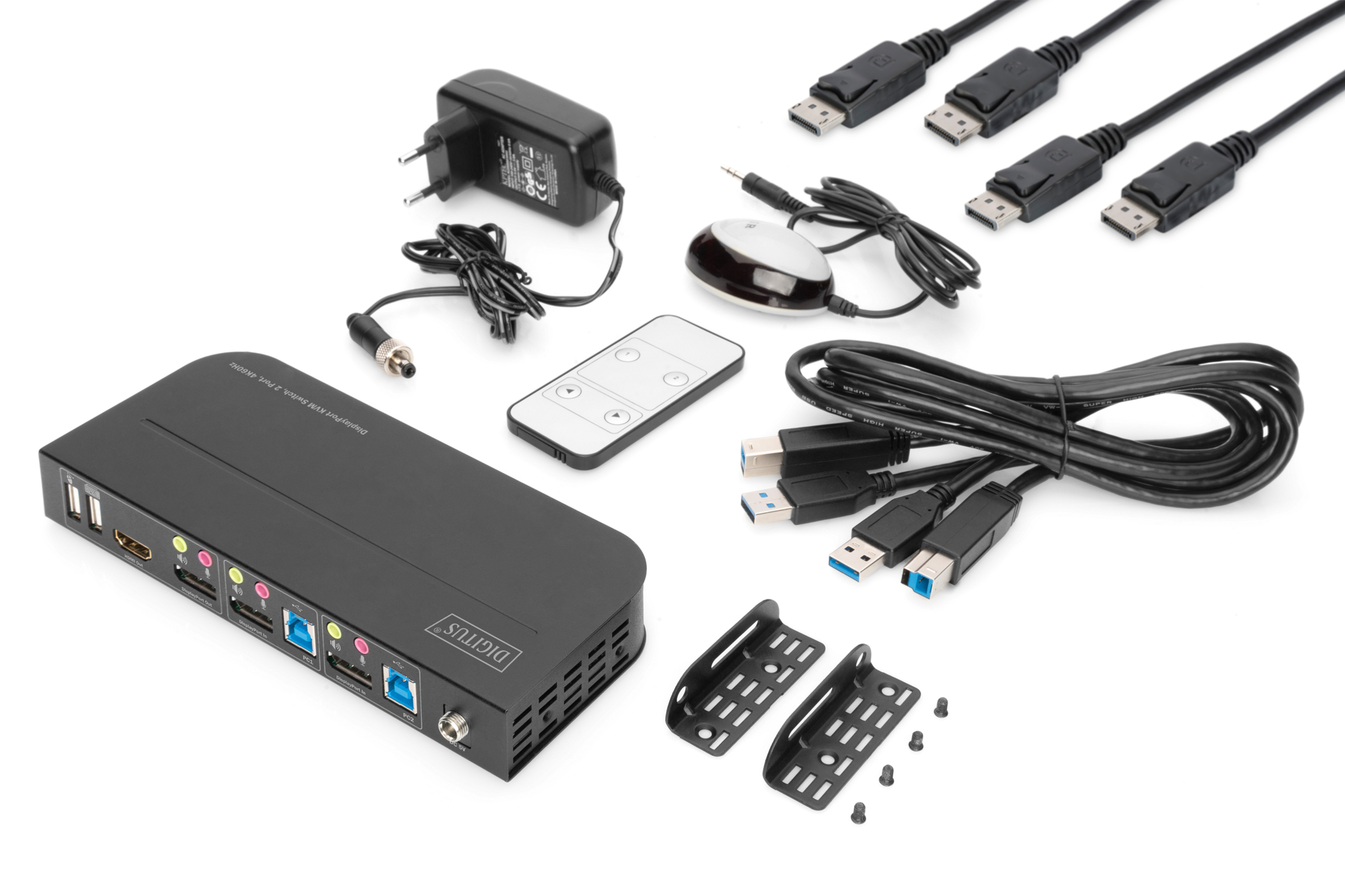 KVM-switch, 2-poorts, 4K60Hz, 2 x DP in, 1 x DP/HDMI uit - Afbeelding 11