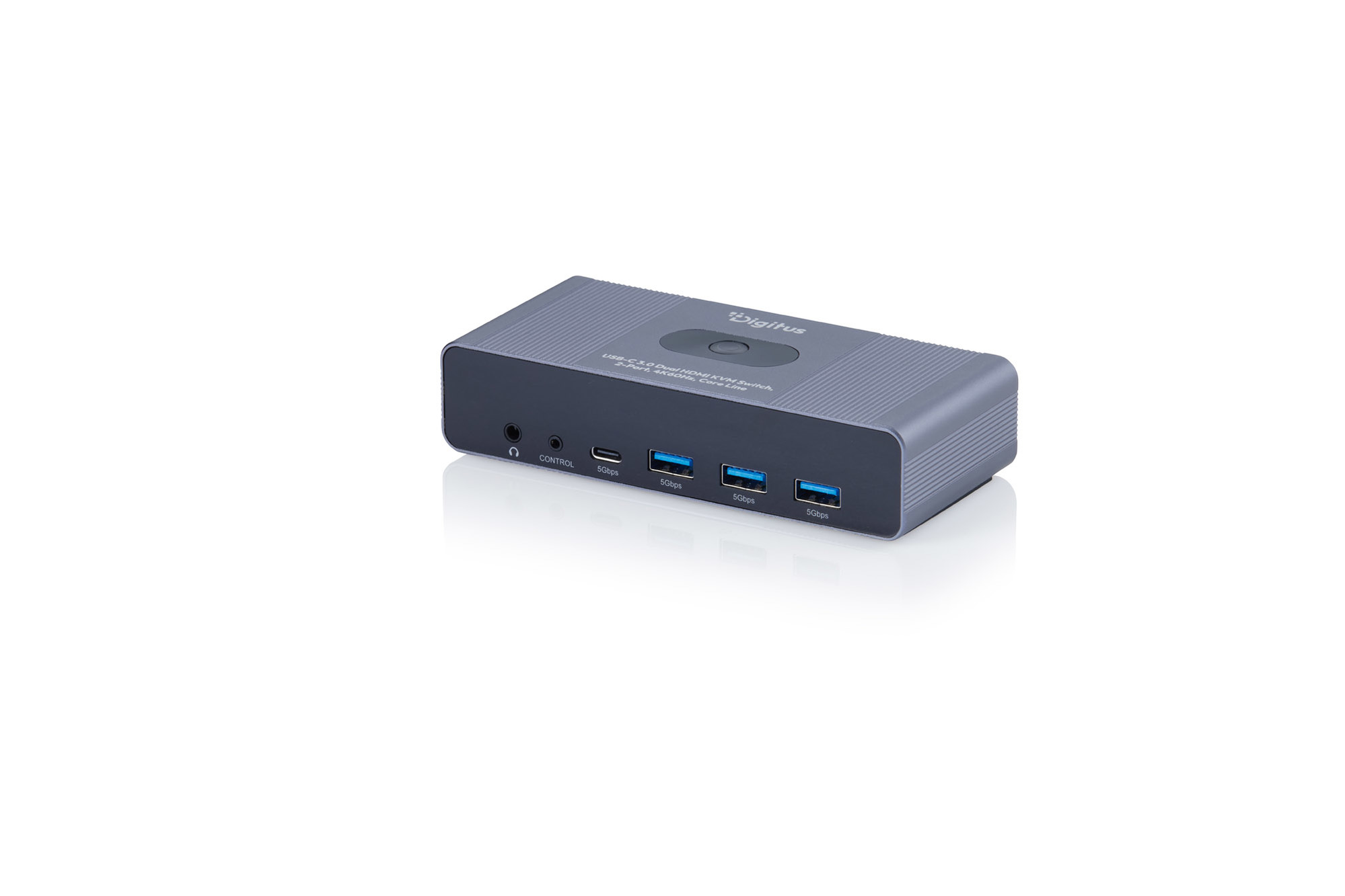 DIGITUS USB-C 3.0 Dual HDMI KVM-switch, 2-poorts, 4K60Hz, Core Line