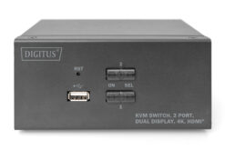 KVM-schakelaar, 2 poorten, dubbel scherm, 4K, HDMI® - Afbeelding 3