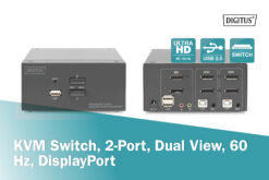 KVM-switch, 2-poorts, Dual Display, 4K, DisplayPort® - Afbeelding 5