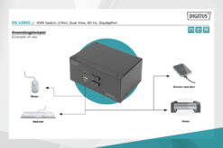 KVM-switch, 2-poorts, Dual Display, 4K, DisplayPort® - Afbeelding 7